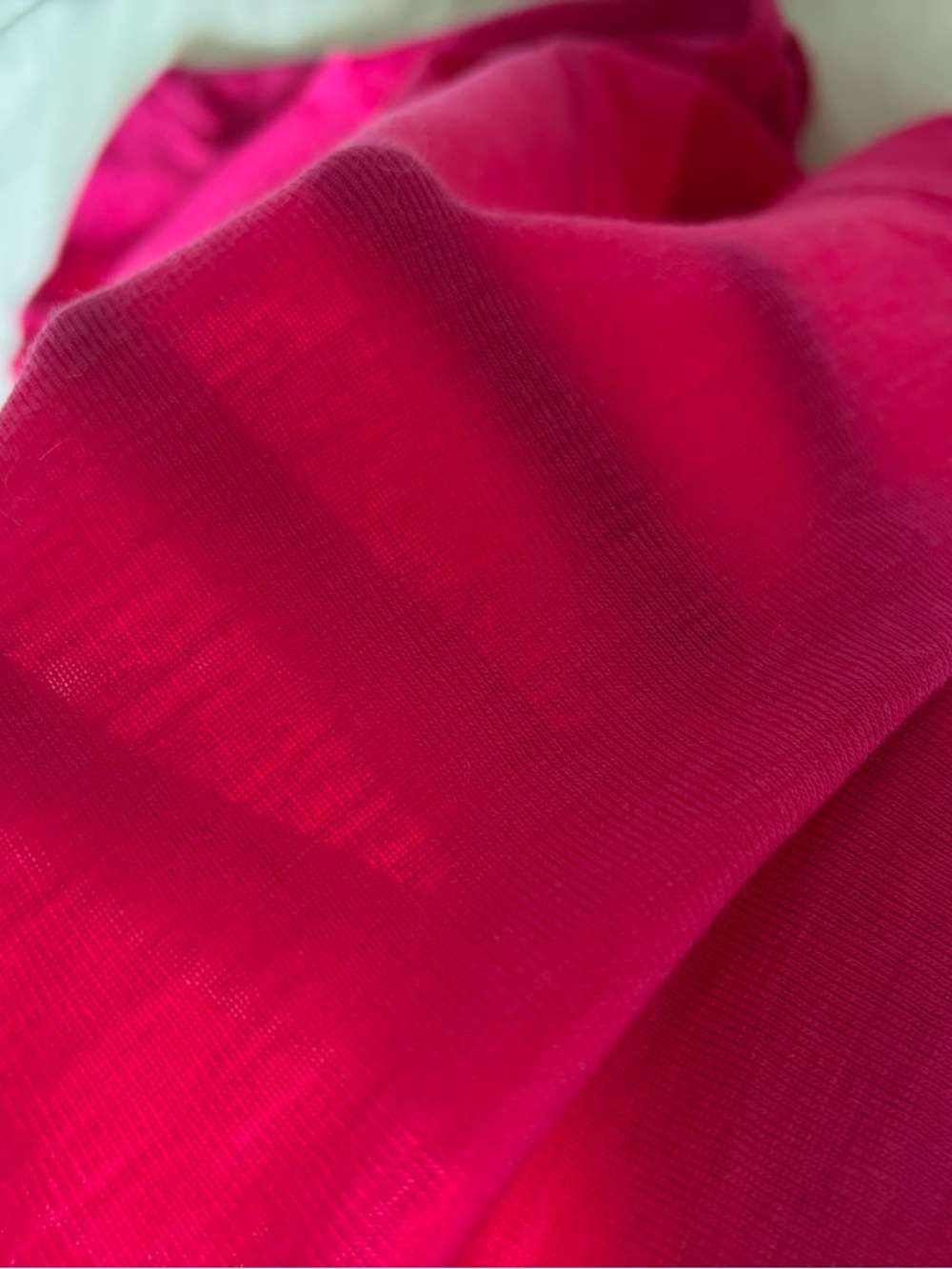 COS Hot Pink Ribbed Crew Neck Top - Picture 7 of 7